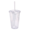 16 oz Double Wall Cool Acrylic Tumbler - Clear