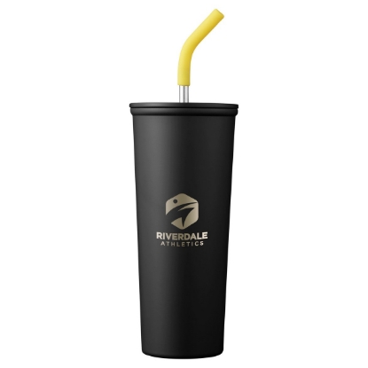 Essex 23 oz Vacuum Insulated Stainless Steel Tumbler With Straw