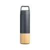 20 oz Tao Bamboo Vacuum Insulated Stainless Steel Bottle - Carbon