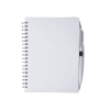 Spiral Notebook & Pen 5.75" x 7.125" - Clear-Frosted
