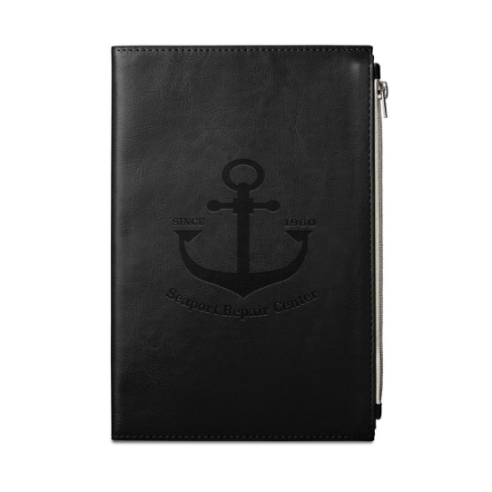 Element Softbound Journal With Zipper Pocket 5.7" X 8.5"