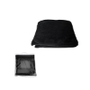 Chenille Micro Plush Fleece Blanket - Black