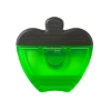 Recycled PS Apple Shape Magnetic Memo Clip - Translucent Lime Green