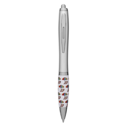 Vacation Theme Recycled ABS Ballpoint Pen - Silver