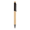 Bamboo Barrel with Gunmetal Clip Pen