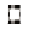 Mini Tissue Packet - Buffalo Plaid - White