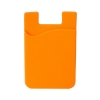 Econo Silicone Mobile Cell Phone Wallet - Orange
