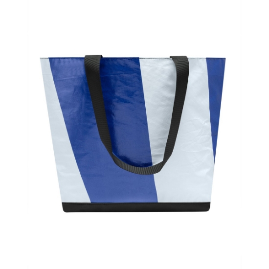 Blake Recycled PVC Unique Tote Bag - Black/Multi