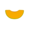 Cantaloupe Slice Shape Stress Ball - Orange