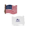 Patriotic USA Flag Shape Stress Ball