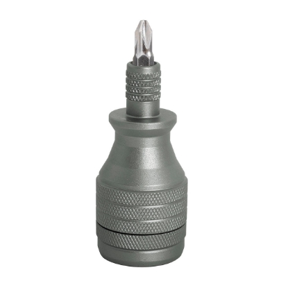 6-in-1 Recycled Aluminum Screwdriver Tool - Gunmetal