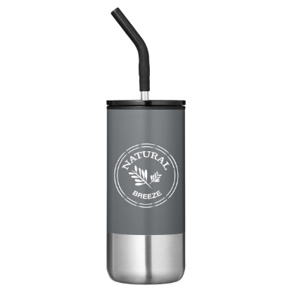 Summit 16 oz Insulated Tumbler With Straw