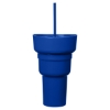 1L Recycled PP Stadium Tumbler with Snack Bowl - Sport Royal