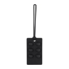Recycled Push Pop Bubble Luggage Tag - Black