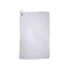 Golf Towel With Grommet And Hook - White