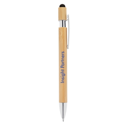 Picture of Bamboo Retractable Stylus Pen