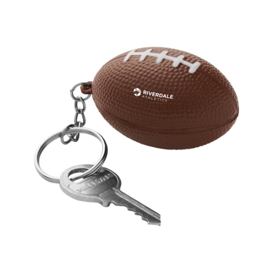 Picture of Football Shape Stress Ball Keychain