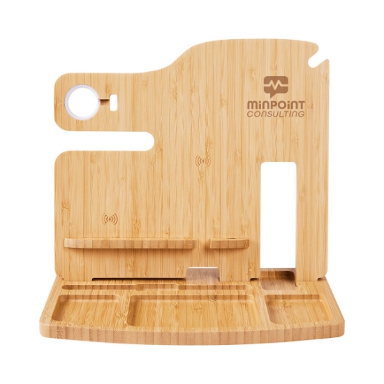 Picture of Portia Bamboo Charging Valet Station