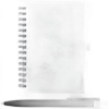 Terra Recycled Milk Carton Hard Cover Spiral A5 Notebook & Reborn Pen Set - Full-Color Inkjet - Steel Blue