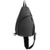 Helsinki rPET Polyester Adjustable Strap Sling Bag - 15 L - Heat Transfer - Dark Gray/Black