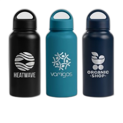 Mariner - 31 oz. Double Wall Recycled Stainless Steel Bottle - Laser - Black