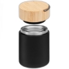 Reborn Recycled Stainless Steel Food Container - 17 oz. - Laser - Black