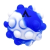 Promotional Push Pop Stress Ball Blue/White JK-9803