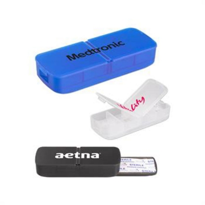 Custom Pill Holder with Bandage Dispenser with Logo AID5