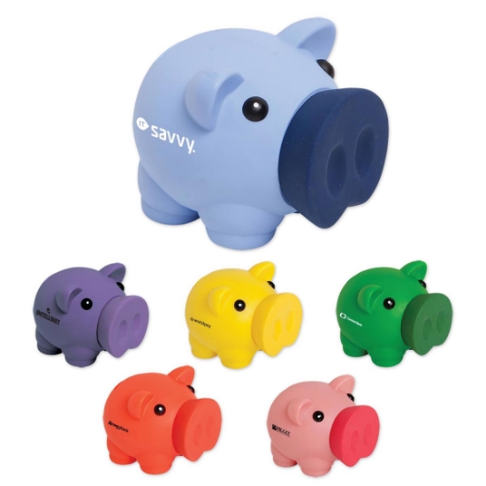 Custom PVC Large Nose Piggy Bank with Logo BNKPIG