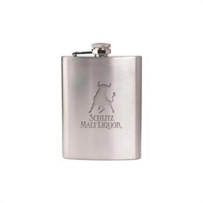 Custom 8 Oz. Stainless Steel Hip Flask with Logo WL1979X