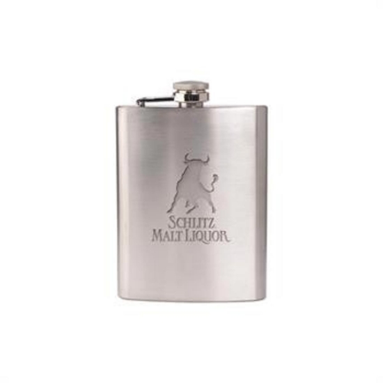 Custom 8 Oz. Stainless Steel Hip Flask with Logo WL1979X