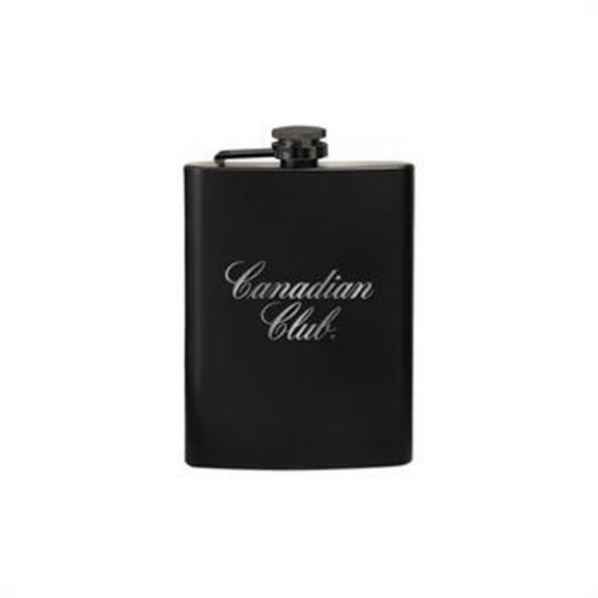 Custom 8 Oz. Black Stainless Steel Hip Flask with Logo WL1980X