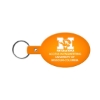 Promotional Oval Flexible Key Tag Translucent Orange 504