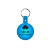 Promotional Circle Flexible Key Tag Translucent Blue 505