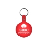 Promotional Circle Flexible Key Tag Translucent Red 505