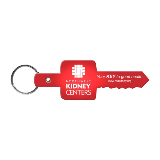 Custom Key Flexible Key Tag with Logo 506