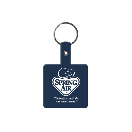 Custom Square Flexible Key Tag with Logo 512