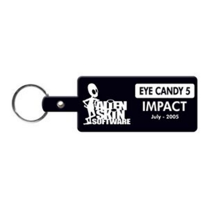 Custom Rectangle Flexible Key Tag with Logo 516
