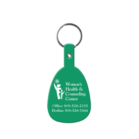 Custom Tab Flexible Key Tag with Logo 519