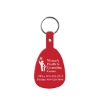 Promotional Tab Flexible Key Tag Red 519