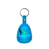 Promotional Tab Flexible Key Tag Translucent Blue 519