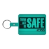 Custom Large Rectangle Flexible Key Tag with Logo 528