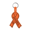 Promotional Awareness Ribbon Flexible Key Tag Orange 570