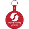 Promotional Large Circle Flexible Key Tag Red 575