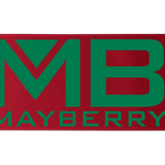 Custom 5 Badge Satin Ribbon - 100yd Roll - Brilliance- Matte Finish with Logo BR50BAR0510