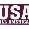 Promotional 6 Badge Satin Ribbon - 50yd Roll - Brilliance - Matte Finish Burgundy Red BR50BAR0650
