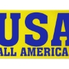 Promotional 6 Badge Satin Ribbon - 50yd Roll - Brilliance - Matte Finish Yellow BR50BAR0650