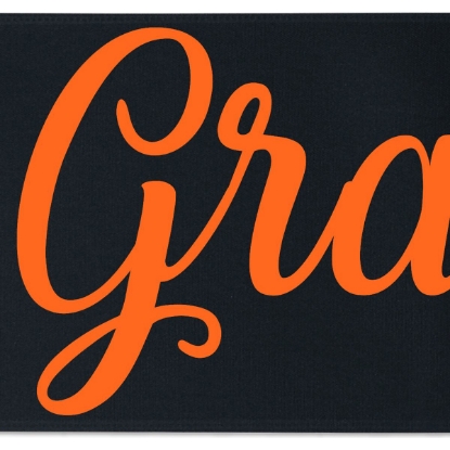 Custom 8 Badge Satin Ribbon - 100yd Roll - Brilliance- Matte Finish with Logo BR50BAR0810