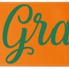Promotional 8 Badge Satin Ribbon - 25yd Roll - Brilliance- Matte Finish Orange BR50BAR0825