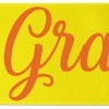 Promotional 8 Badge Satin Ribbon - 50yd Roll - Brilliance- Matte Finish Yellow BR50BAR0850